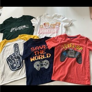 Lot of 5 Gamer Boys TShirts (lankybox, unspeakable) 5/6